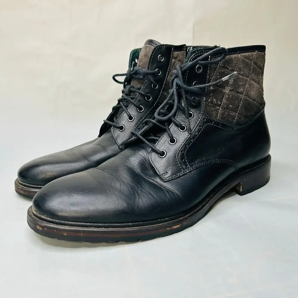 Johnston Murphy J&M 1850 Men's Ankle Boots Leather Mens Size 10.5 M Dark Blue